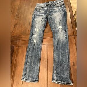 BKE Alec Men's Distressed Skinny Straight Jeans 30 x 32